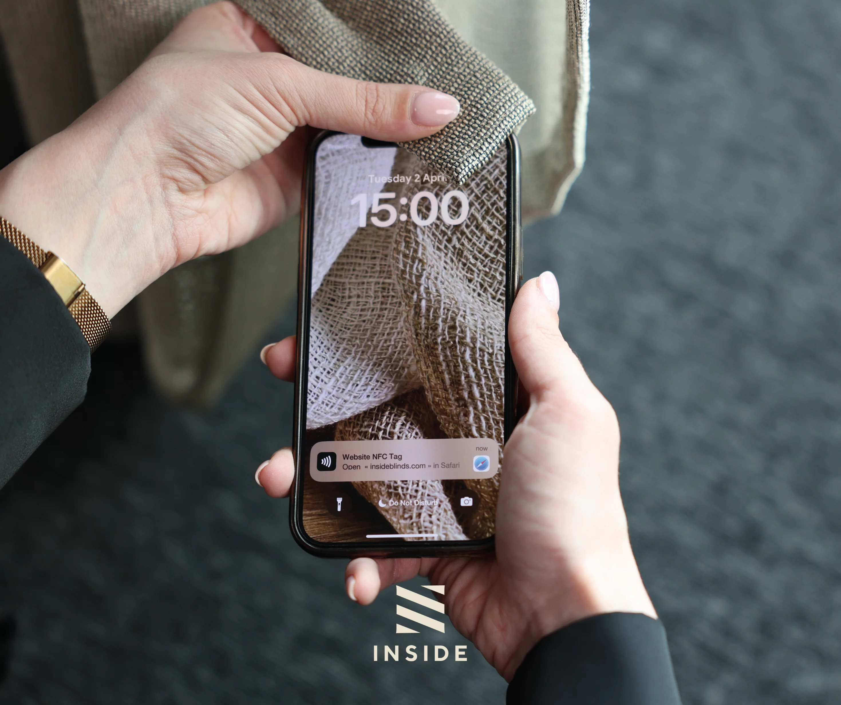 Inside Blinds custom window coverings technology innovation NFC